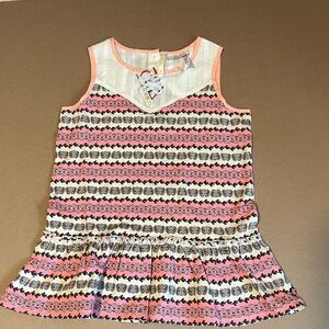 Matilda Jane Pink and White NWT Sleeveless Top
